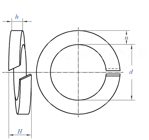 Stainless Steel Din 127 Spring Lock Washer